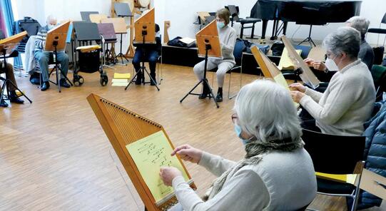 Sparkassen-Stiftung für die Region bietet Tischharfen-Kurse für Senioren an